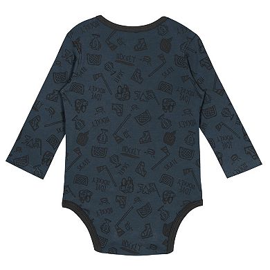 Infant Gray Vegas Golden Knights Dynamic Defender Long Sleeve Bodysuit