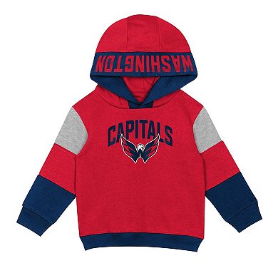 Toddler Red/Navy Washington Capitals Big Skate Fleece Pullover Hoodie and Sweatpants Set