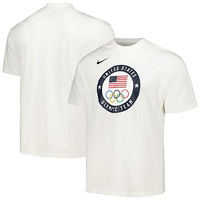 Men's Nike White Team USA 2024 Summer Olympics Media Day Look Essentials T-Shirt