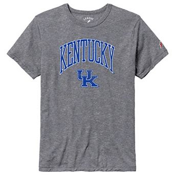 Men's League Collegiate Wear Heather Gray Kentucky Wildcats Tall Arch Victory Falls Tri-Blend T-Shirt