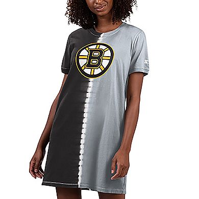 Women's Starter  Black Boston Bruins Ace Tie-Dye Sneaker Dress