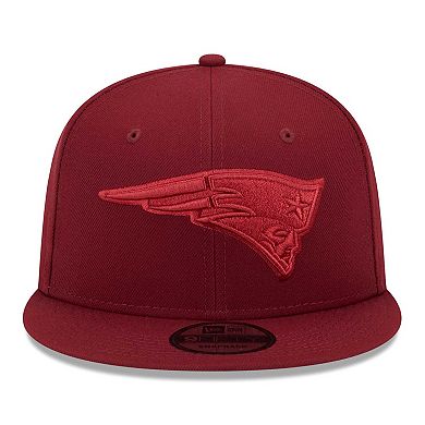 Men's New Era Cardinal New England Patriots Color Pack 9FIFTY Snapback Hat