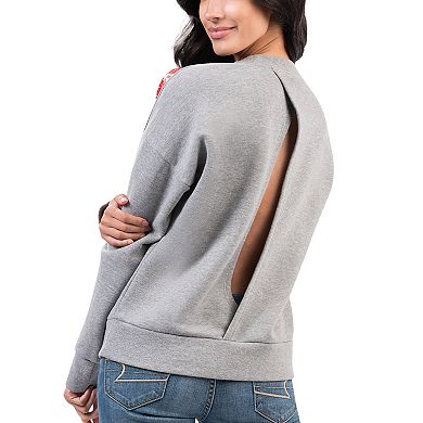 Women's G-III 4Her by Carl Banks Gray Washington Capitals Penalty Box Pullover Sweatshirt