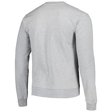 Men's League Collegiate Wear Heather Gray Kansas Jayhawks Tall Arch Essential Pullover Sweatshirt