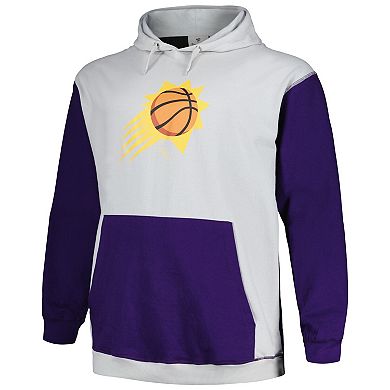 Men's Fanatics Branded Purple/Silver Phoenix Suns Big & Tall Primary Arctic Pullover Hoodie