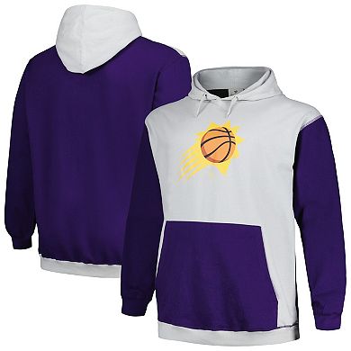 Men's Fanatics Branded Purple/Silver Phoenix Suns Big & Tall Primary Arctic Pullover Hoodie