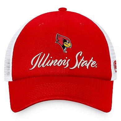 Women's Top of the World Red/White Illinois State Redbirds Charm Trucker Adjustable Hat