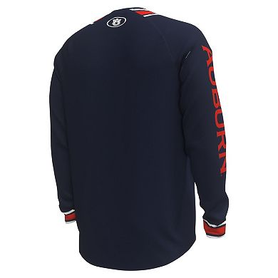 Men's Under Armour Navy Auburn Tigers Shooter Raglan Long Sleeve T-Shirt