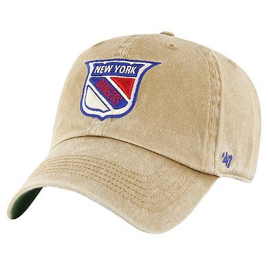Men's '47 Khaki New York Rangers Earldor Clean Up Adjustable Hat