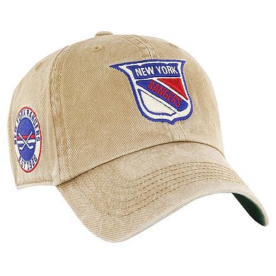 Men's '47 Khaki New York Rangers Earldor Clean Up Adjustable Hat