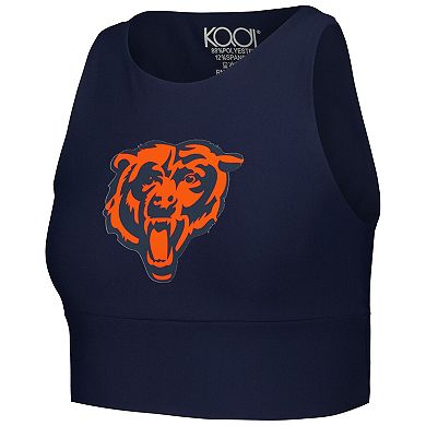 Women's Navy Chicago Bears Leggings & Midi Bra Set