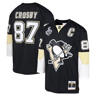Youth Mitchell & Ness Sidney Crosby Black Pittsburgh Penguins 2008 Blue Line Player Jersey