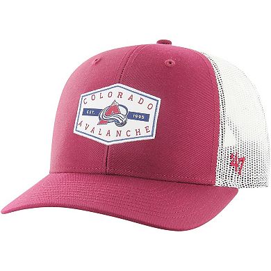 Men's '47 Burgundy Colorado Avalanche Convoy Trucker Adjustable Hat