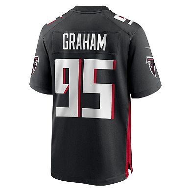 Men's Nike Ta'Quon Graham Black Atlanta Falcons Game Jersey