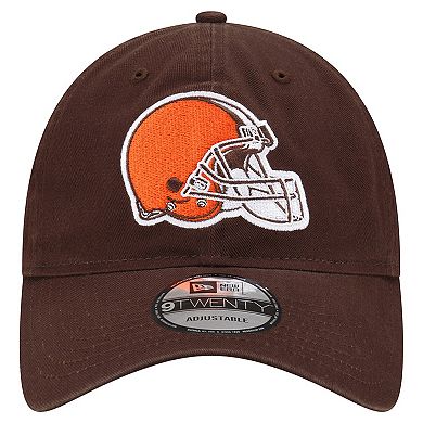 Men's New Era Brown Cleveland Browns Distinct 9TWENTY Adjustable Hat