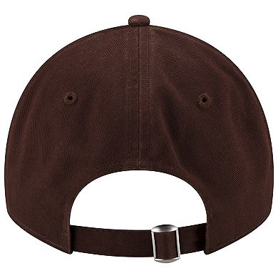 Men's New Era Brown Cleveland Browns Distinct 9TWENTY Adjustable Hat