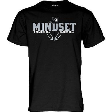 Unisex Blue 84  Black Providence Friars Men's Basketball Mindset T-Shirt