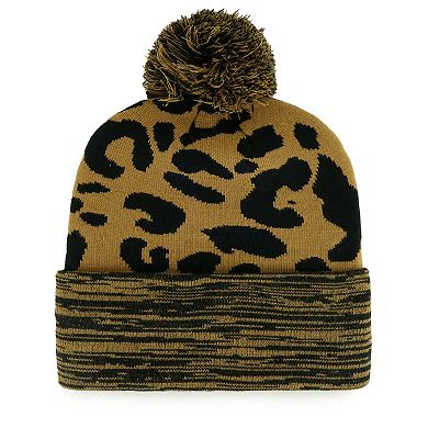 Women's '47 Tan Dallas Cowboys Rosette Cuffed Knit Hat with Pom