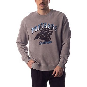 Unisex The Wild Collective Gray Carolina Panthers Distressed Pullover Sweatshirt
