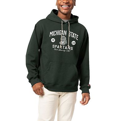 Men's League Collegiate Wear  Green Michigan State Spartans Bendy Arch Essential Pullover Hoodie