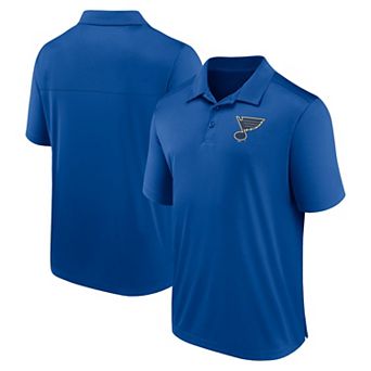 Men's Fanatics Branded Blue St. Louis Blues Left Side Block Polo