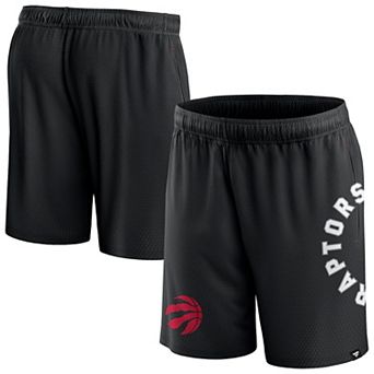 Men's Fanatics Branded Black Toronto Raptors Post Up Mesh Shorts