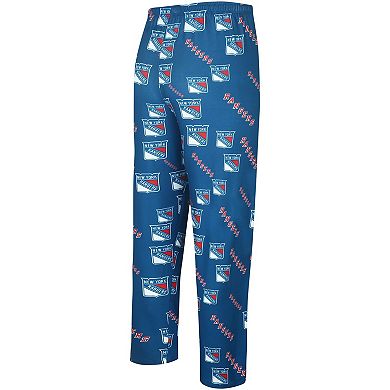 Men's Concepts Sport Blue New York Rangers Gauge Allover Print Knit ...