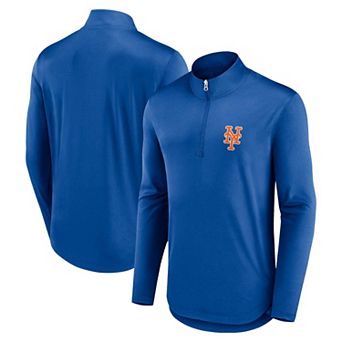 Men's Fanatics Branded Royal New York Mets Quarterback Quarter-Zip Top