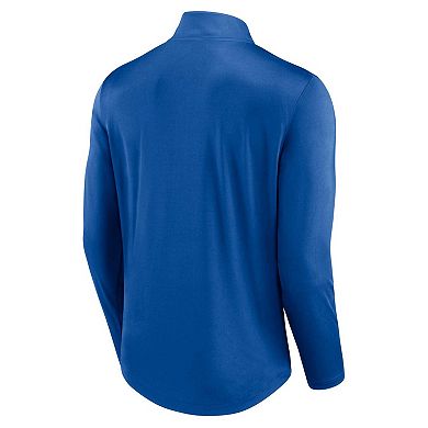 Men's Fanatics Branded Royal New York Mets Quarterback Quarter-Zip Top
