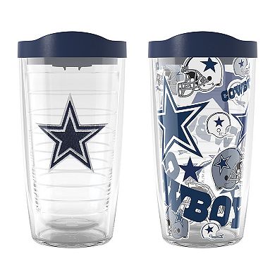 Tervis Dallas Cowboys Two-Pack 16oz. Allover Classic Tumbler Set