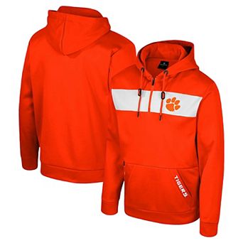 Men's Colosseum Orange Clemson Tigers Quarter-Zip Hoodie