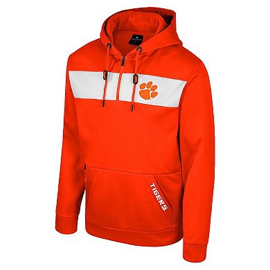 Men's Colosseum Orange Clemson Tigers Quarter-Zip Hoodie