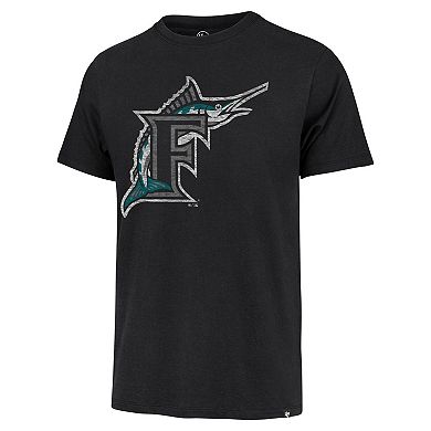 Men's '47 Black Miami Marlins Premier Franklin T-Shirt