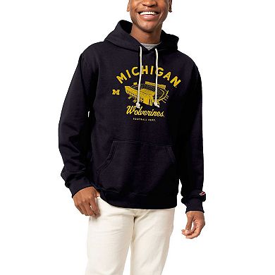 Men's League Collegiate Wear Navy Michigan Wolverines Stadium Essential Pullover Hoodie