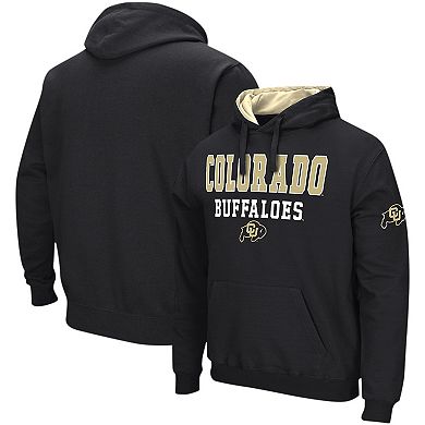 Men's Colosseum Black Colorado Buffaloes Sunrise Pullover Hoodie