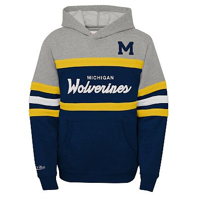 Youth Mitchell & Ness Navy Michigan Wolverines Head Coach Hoodie