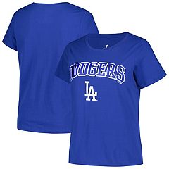 MLB Men's Los Angeles Dodgers Dodger Blue Big and Tall Arch Logo T