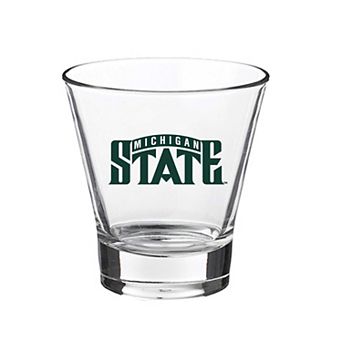 Michigan State Spartans 12oz. Slant Vault Rock Glass