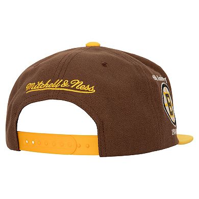 Men's Mitchell & Ness Brown/Gold Boston Bruins 100th Anniversary Collection 60th Anniversary Snapback Hat