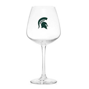 Michigan State Spartans 18oz. Stemmed Wine Glass