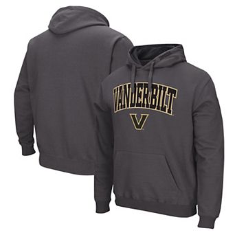 Men's Colosseum Charcoal Vanderbilt Commodores Arch & Logo Pullover Hoodie