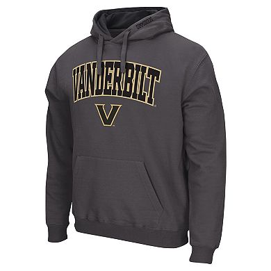 Men's Colosseum Charcoal Vanderbilt Commodores Arch & Logo Pullover Hoodie
