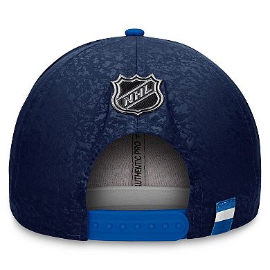 Men's Fanatics Branded  Navy/Blue Winnipeg Jets Authentic Pro Rink Two-Tone Snapback Hat