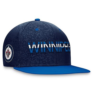 Men's Fanatics Branded  Navy/Blue Winnipeg Jets Authentic Pro Rink Two-Tone Snapback Hat