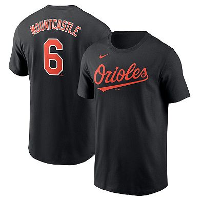 Men's Nike Ryan Mountcastle Black Baltimore Orioles Player Name & Number T-Shirt
