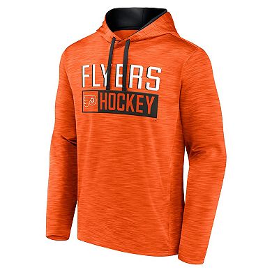 Men's Fanatics Branded Heather Orange Philadelphia Flyers Close Shave Pullover Hoodie