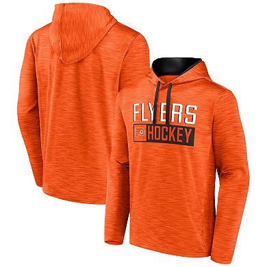 Men's Fanatics Branded Heather Orange Philadelphia Flyers Close Shave Pullover Hoodie
