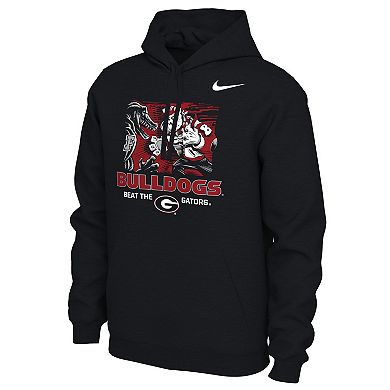 Men's Nike Black Georgia Bulldogs FL/GA Rivalry Pullover Hoodie