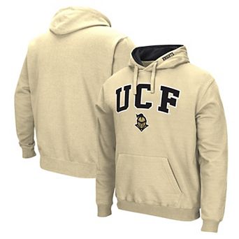 Men's Colosseum Gold UCF Knights Arch & Logo Pullover Hoodie