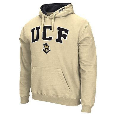 Men's Colosseum Gold UCF Knights Arch & Logo Pullover Hoodie